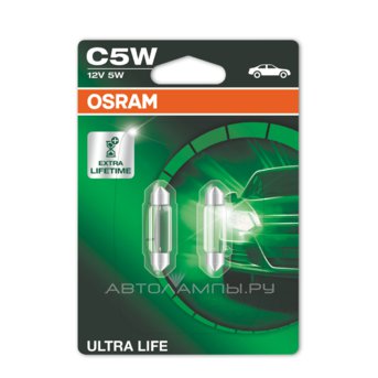 C5W 12V-5W (SV8,5) (.  ) Ultra Life 6418ULT